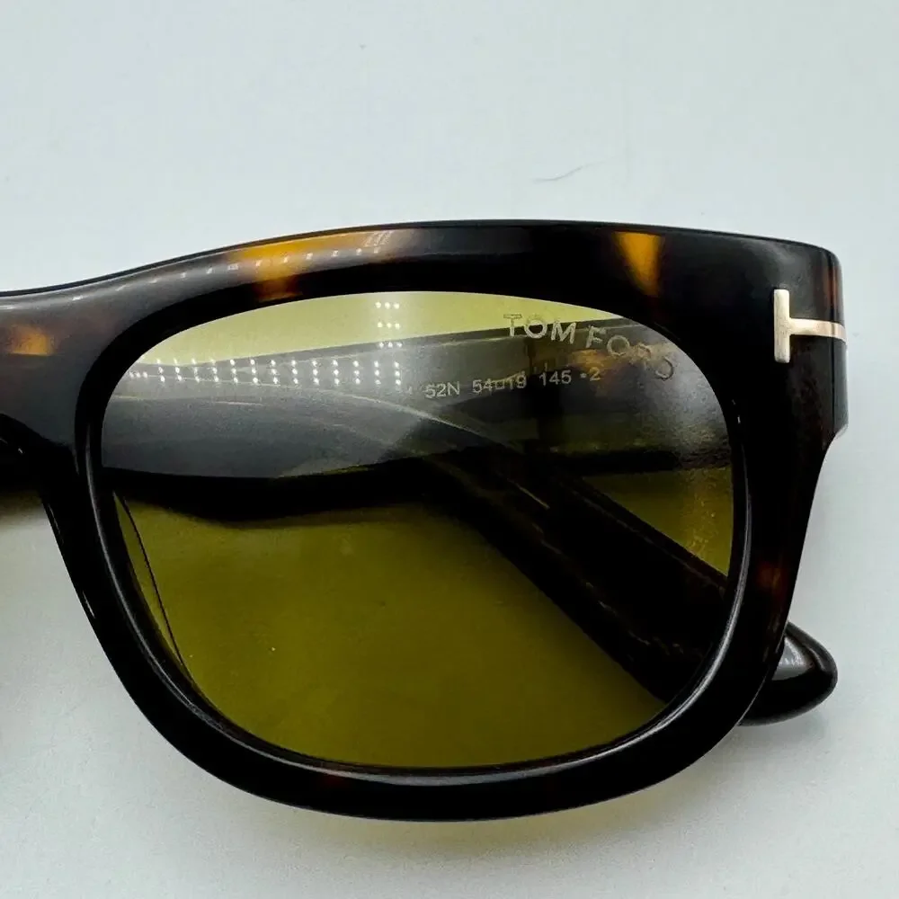 Tom Ford Sunglasses Marshall-02 TF1334 52N Havana Frame Amber Lens 54mm New